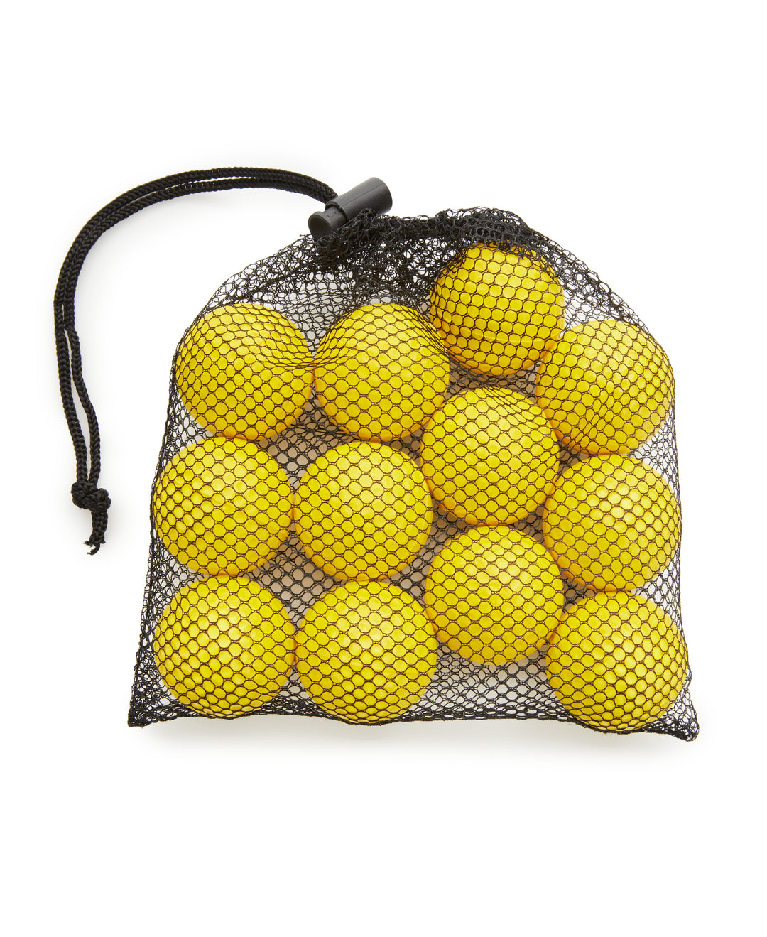 12 Dimpled Foam Golf Practice Balls (Yellow) 