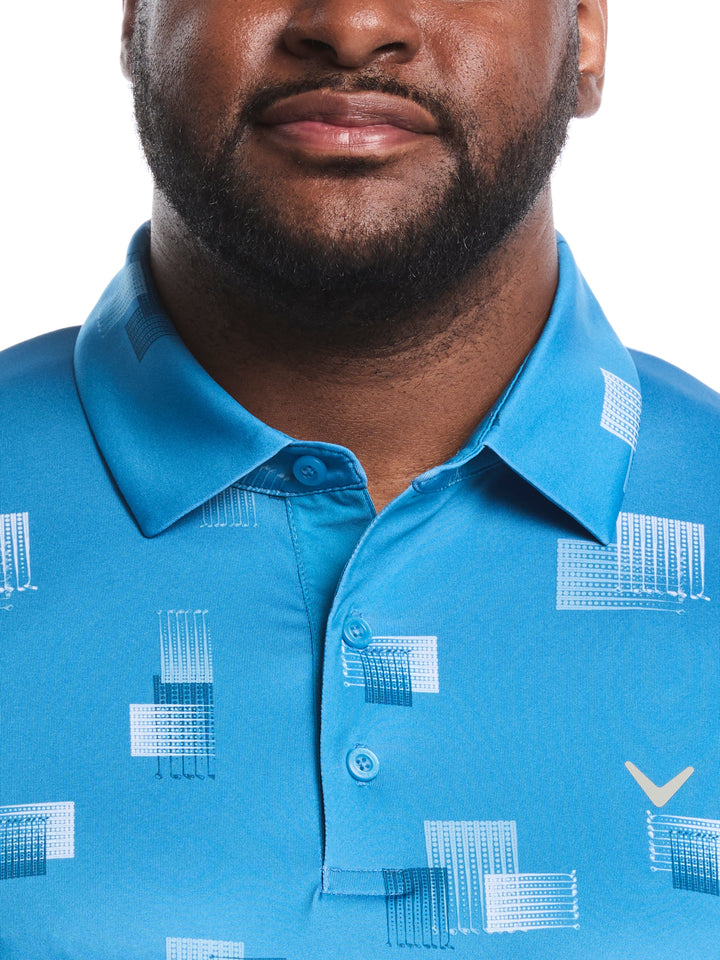 Big & Tall 8 Essential Clubs Print Polo