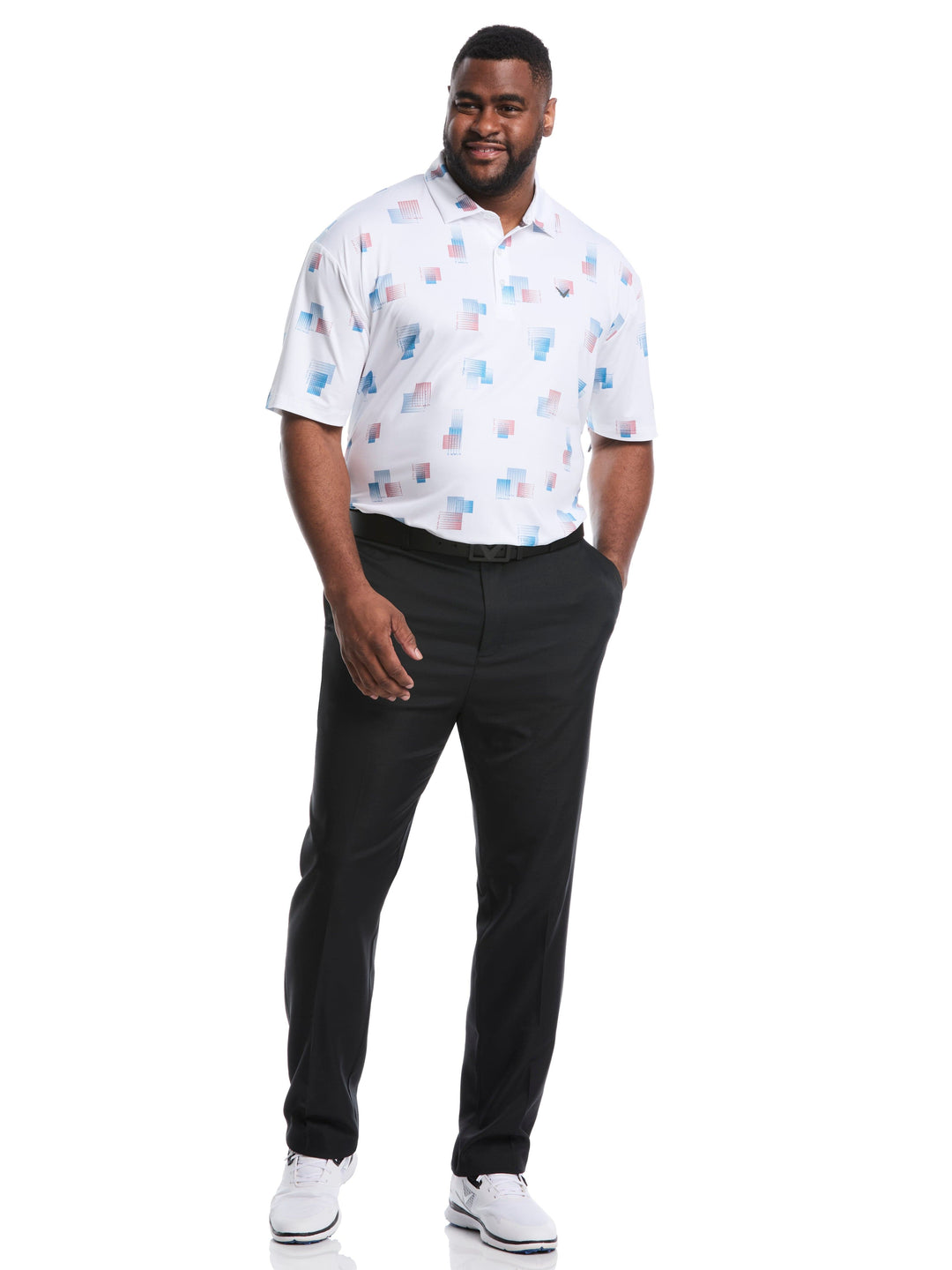Big & Tall 8 Essential Clubs Print Polo