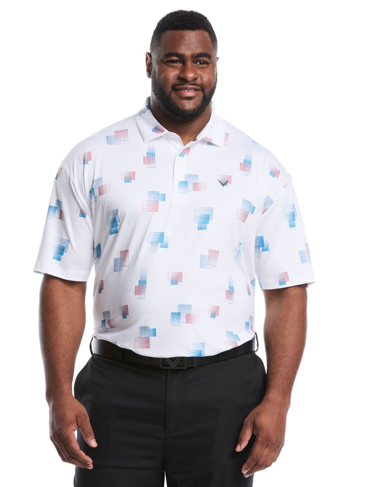 Big & Tall 8 Essential Clubs Print Polo
