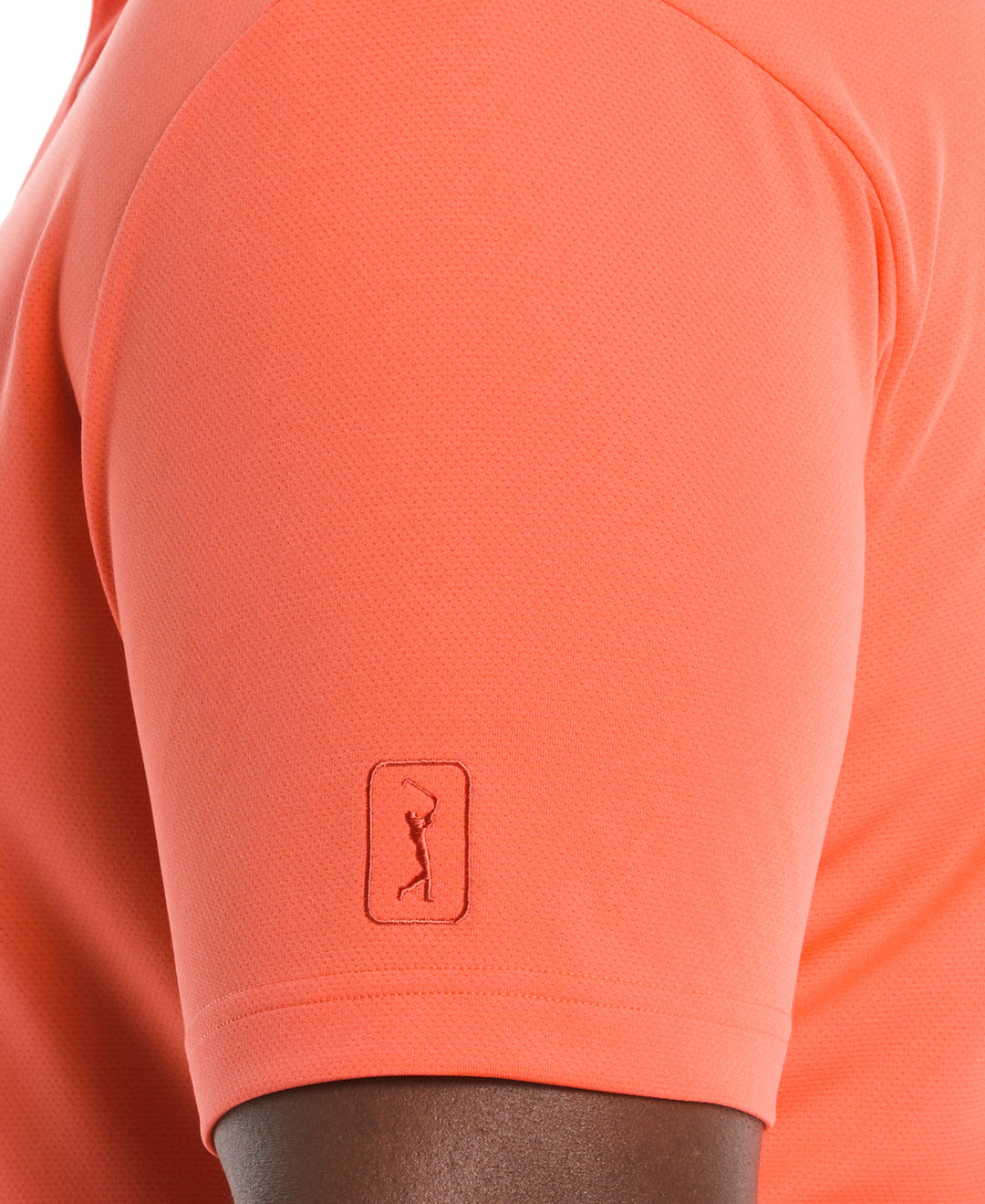 Big & Tall Airflux Solid Mesh Golf Polo (Living Coral) 