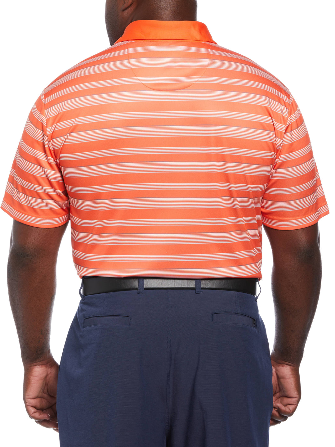 Big & Tall All-Over Energy Stripe Golf Polo