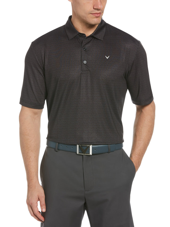 Big & Tall Allover Grid Polo