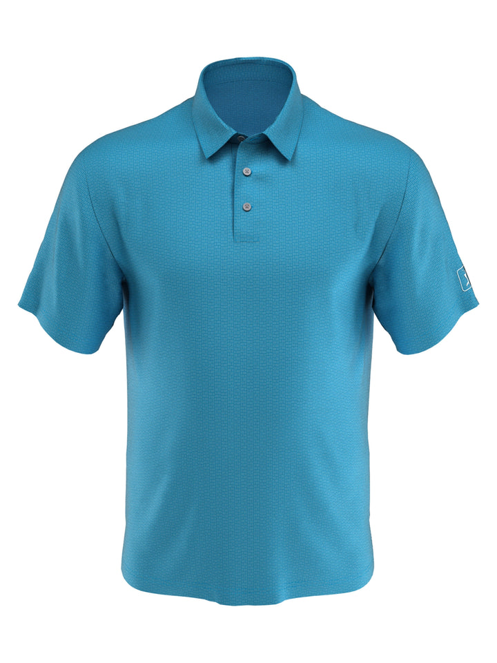 Big & Tall Birdseye Print Golf Polo