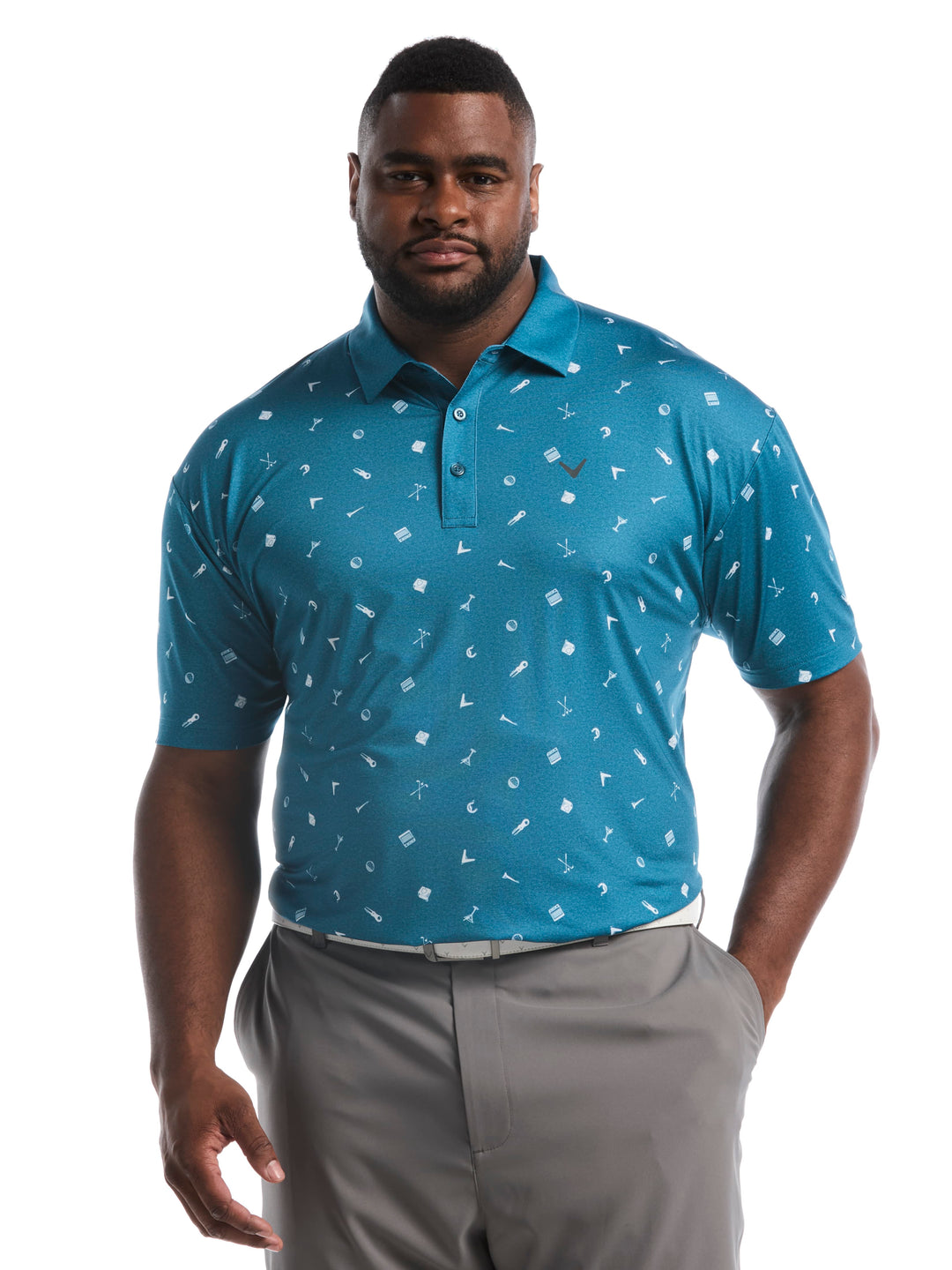 Big & Tall Clubhouse Essentials Print Polo