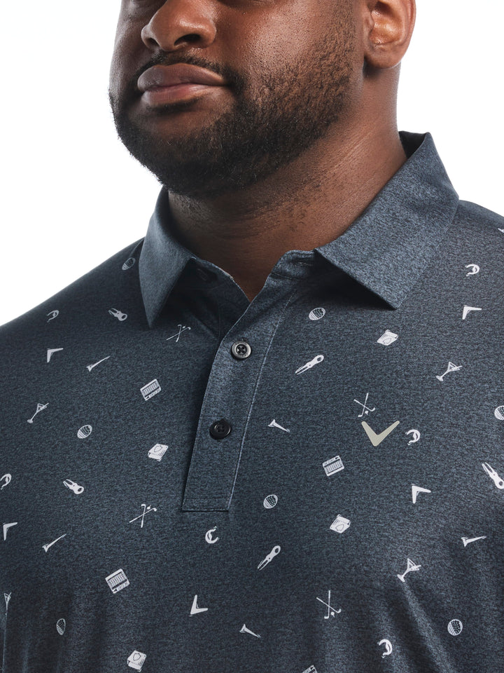 Big & Tall Clubhouse Essentials Print Polo