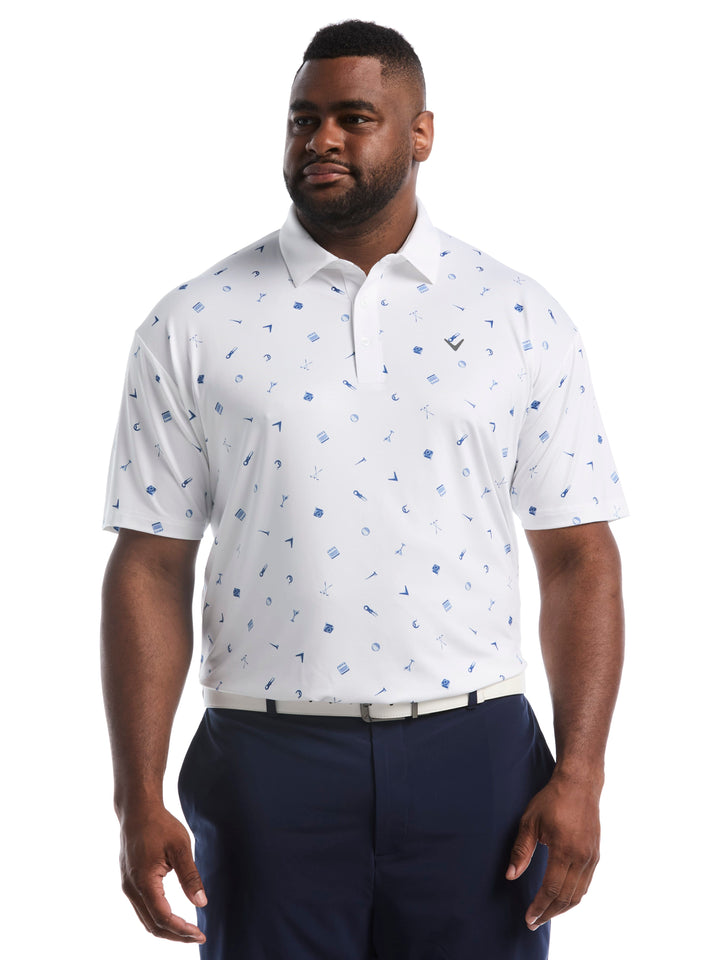 Big & Tall Clubhouse Essentials Print Polo