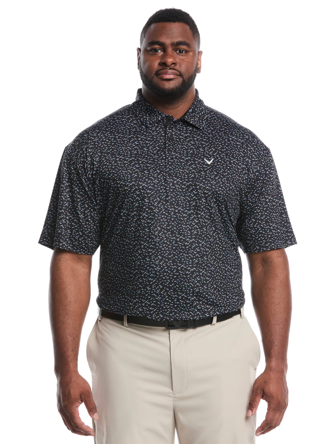 Big & Tall Confetti Chevron All Over Polo