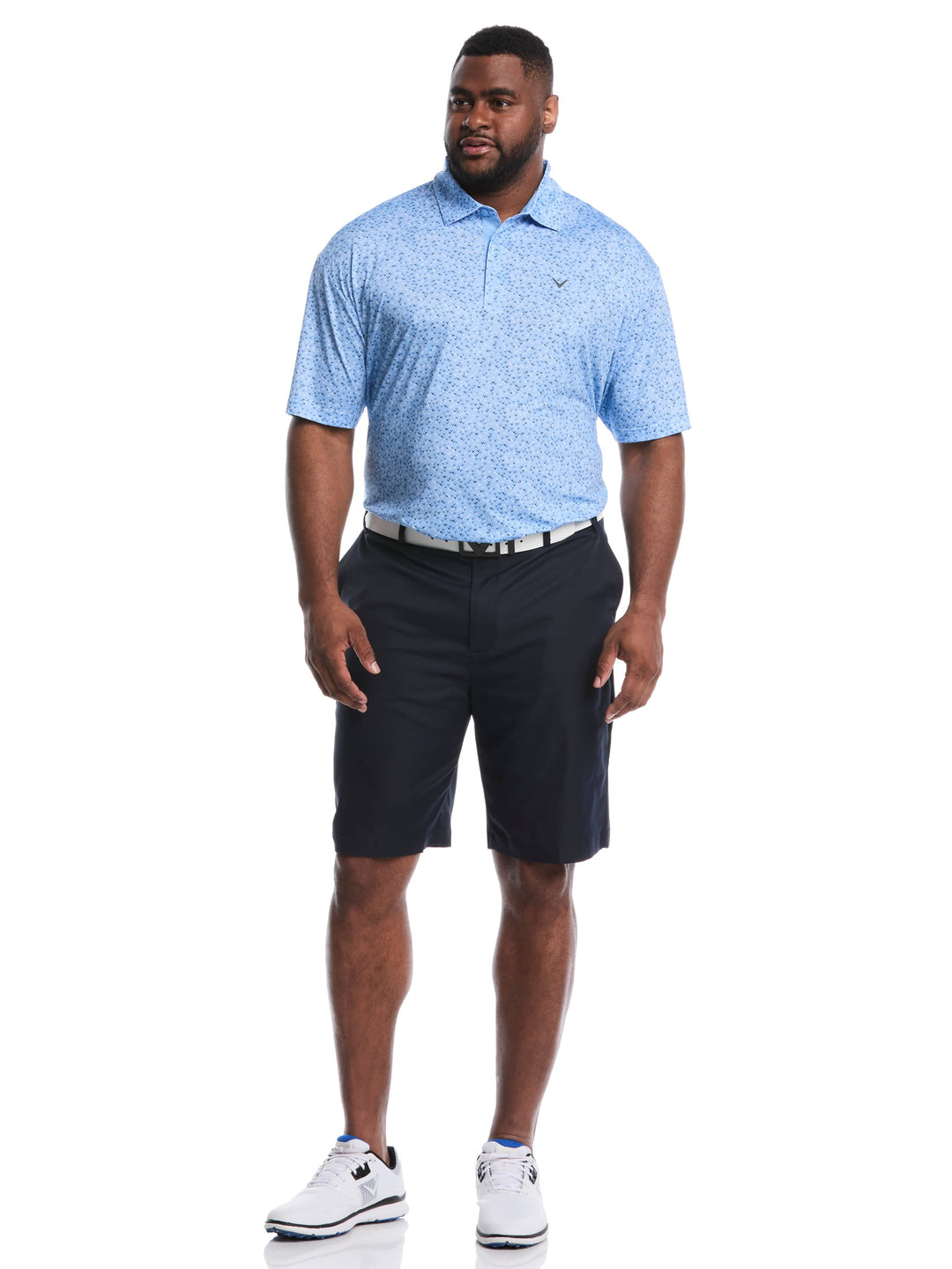 Big & Tall Confetti Chevron All Over Polo