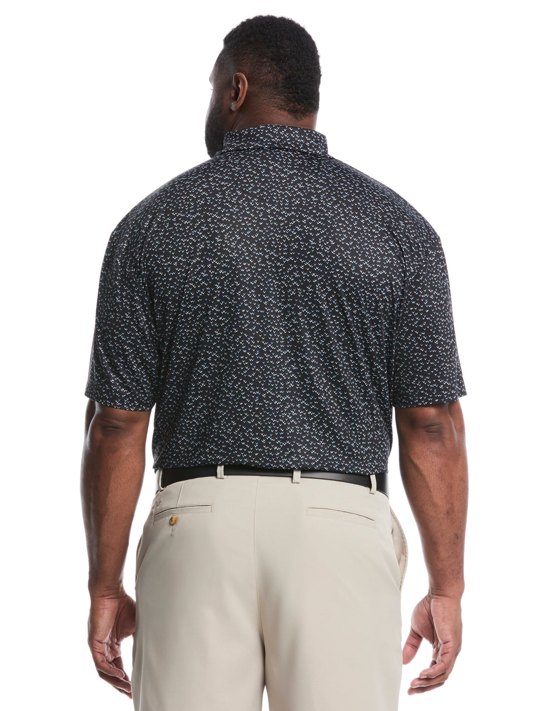 Big & Tall Confetti Chevron All Over Polo