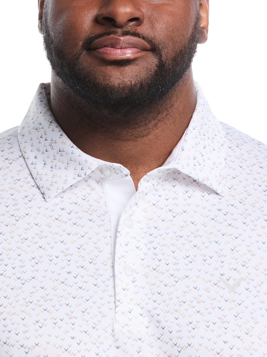 Big & Tall Confetti Chevron All Over Polo