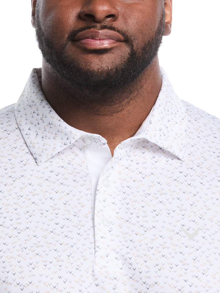 Big & Tall Confetti Chevron All Over Polo