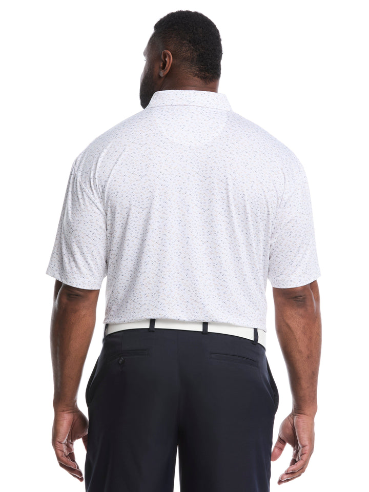 Big & Tall Confetti Chevron All Over Polo