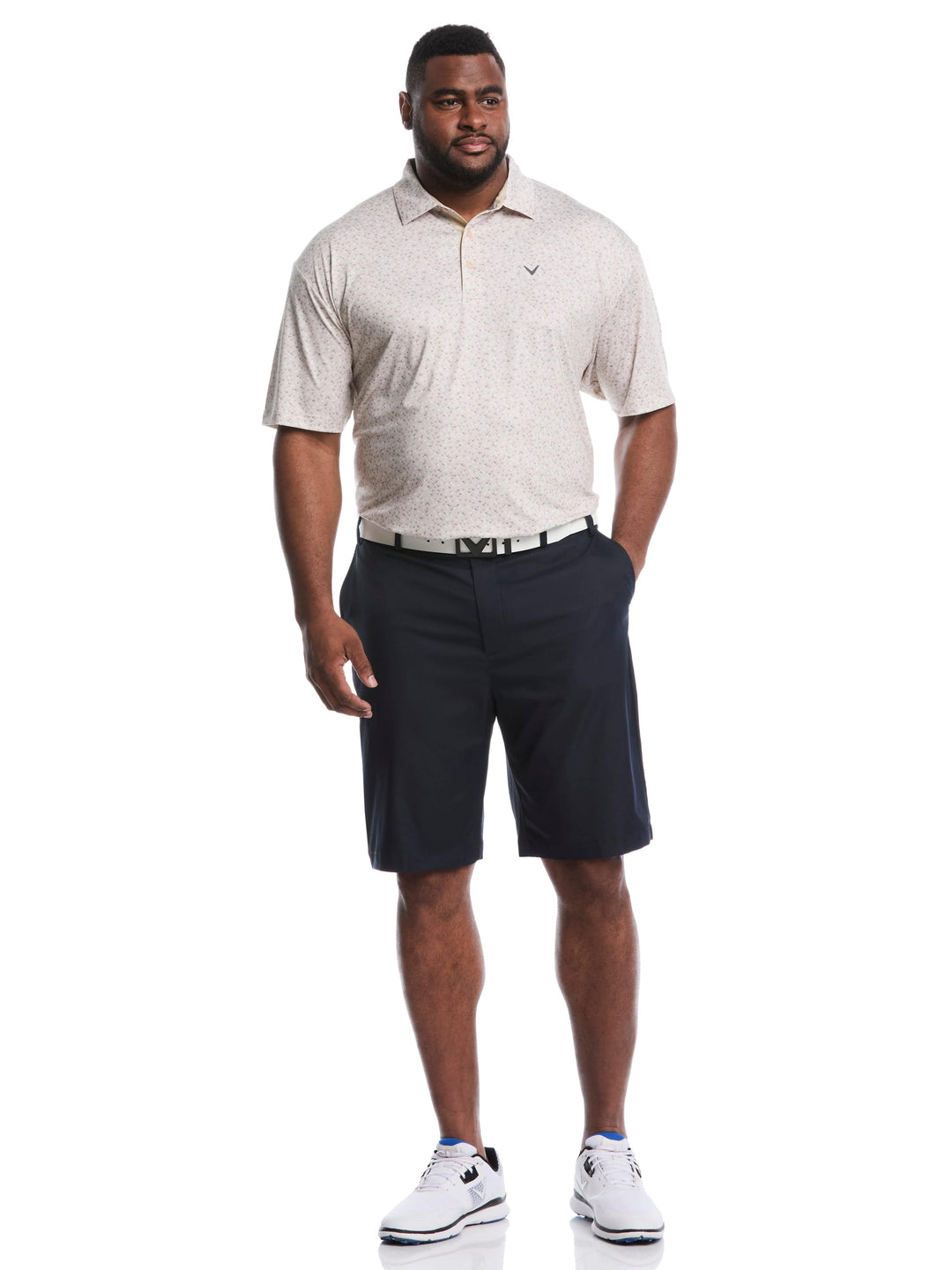 Big & Tall Confetti Chevron All Over Polo