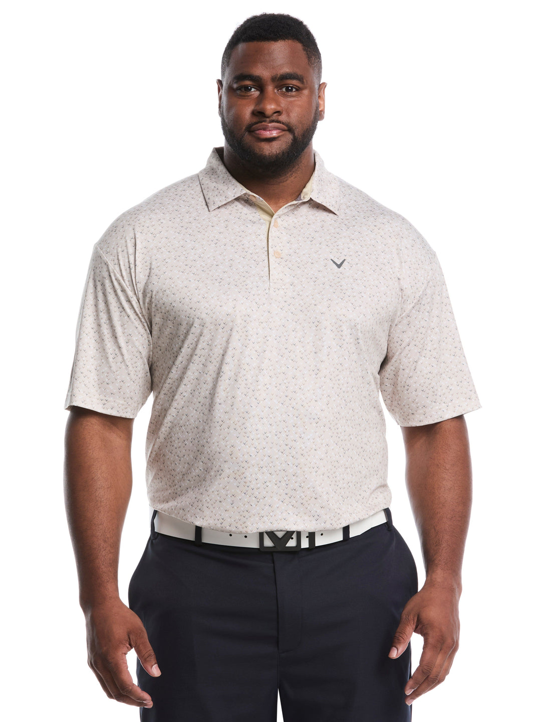 Big & Tall Confetti Chevron All Over Polo