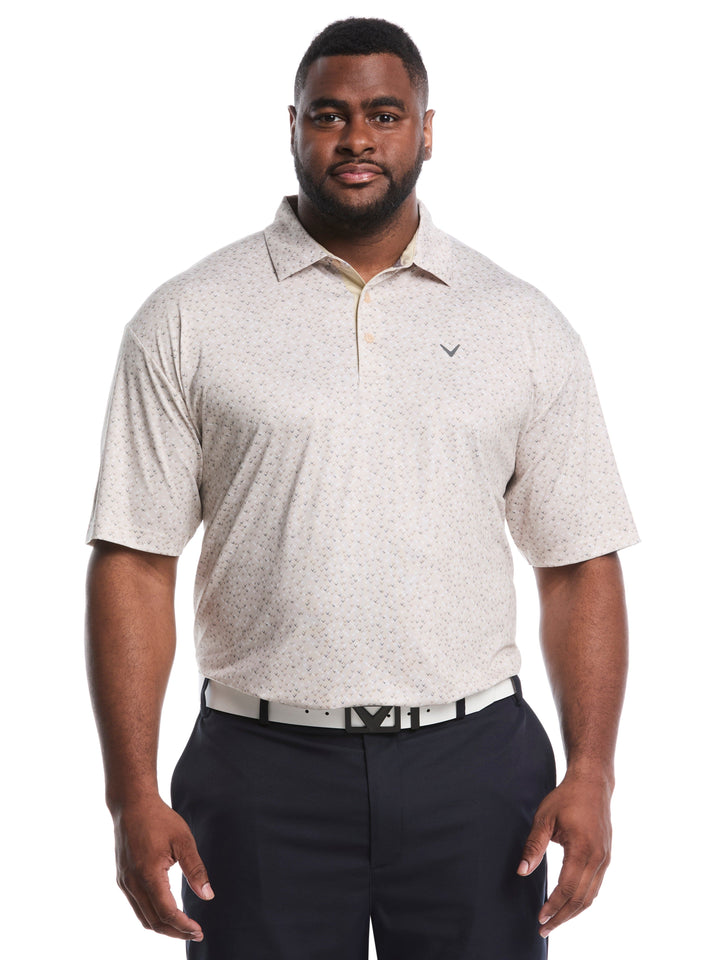 Big & Tall Confetti Chevron All Over Polo