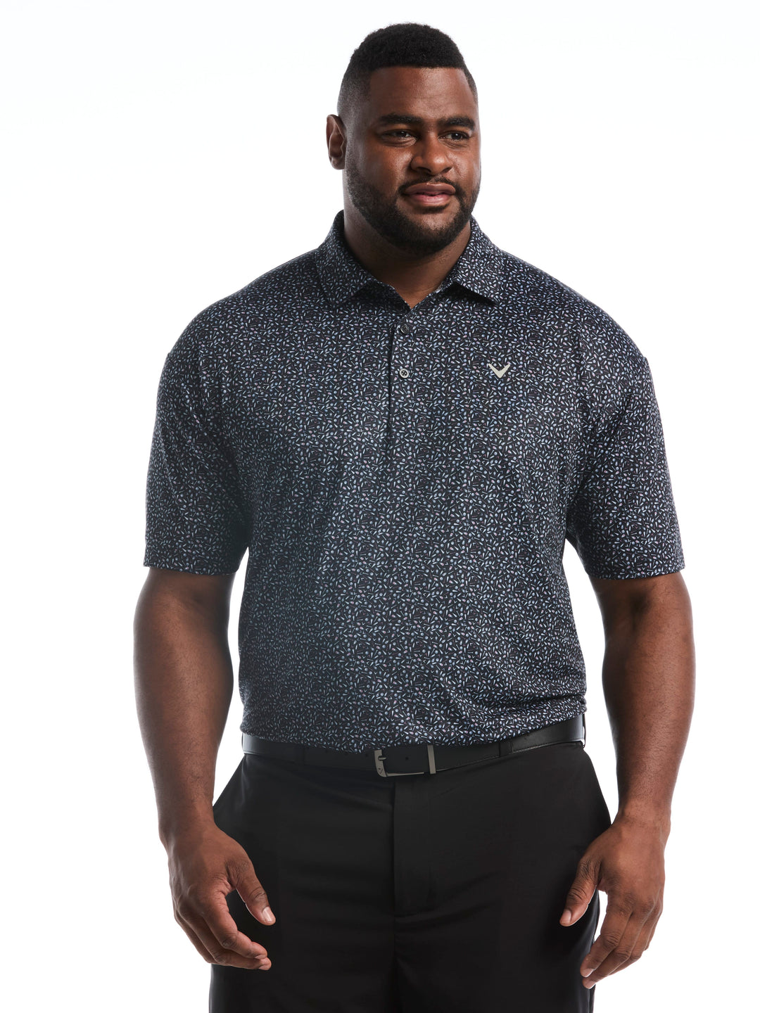 Big & Tall Course Essentials Confetti Print Polo