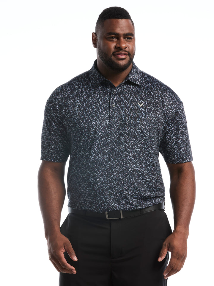 Big & Tall Course Essentials Confetti Print Polo