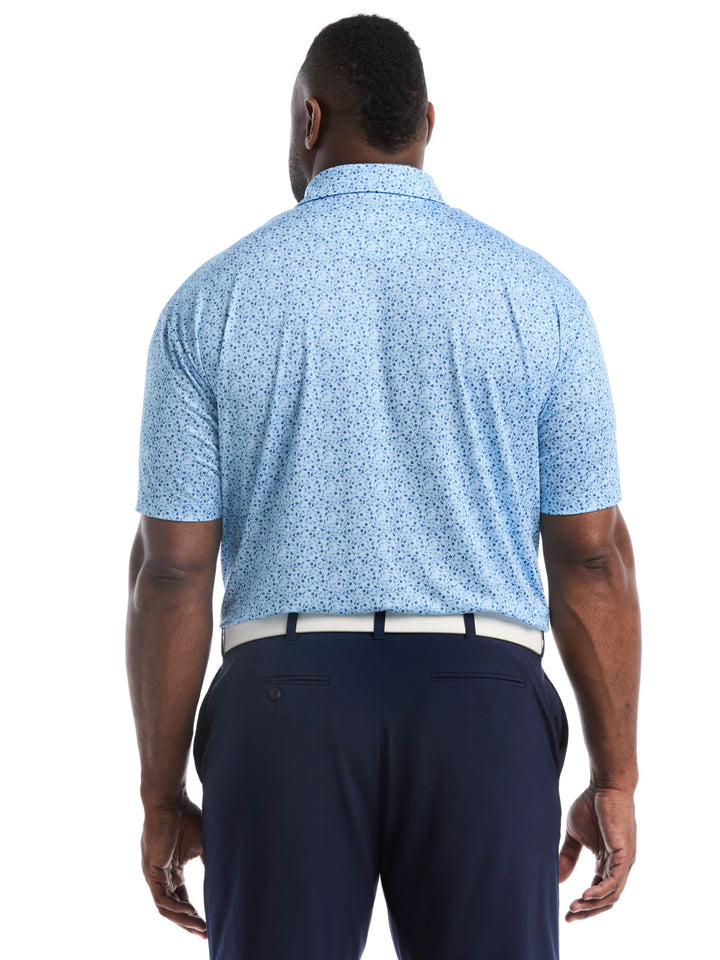 Big & Tall Course Essentials Confetti Print Polo