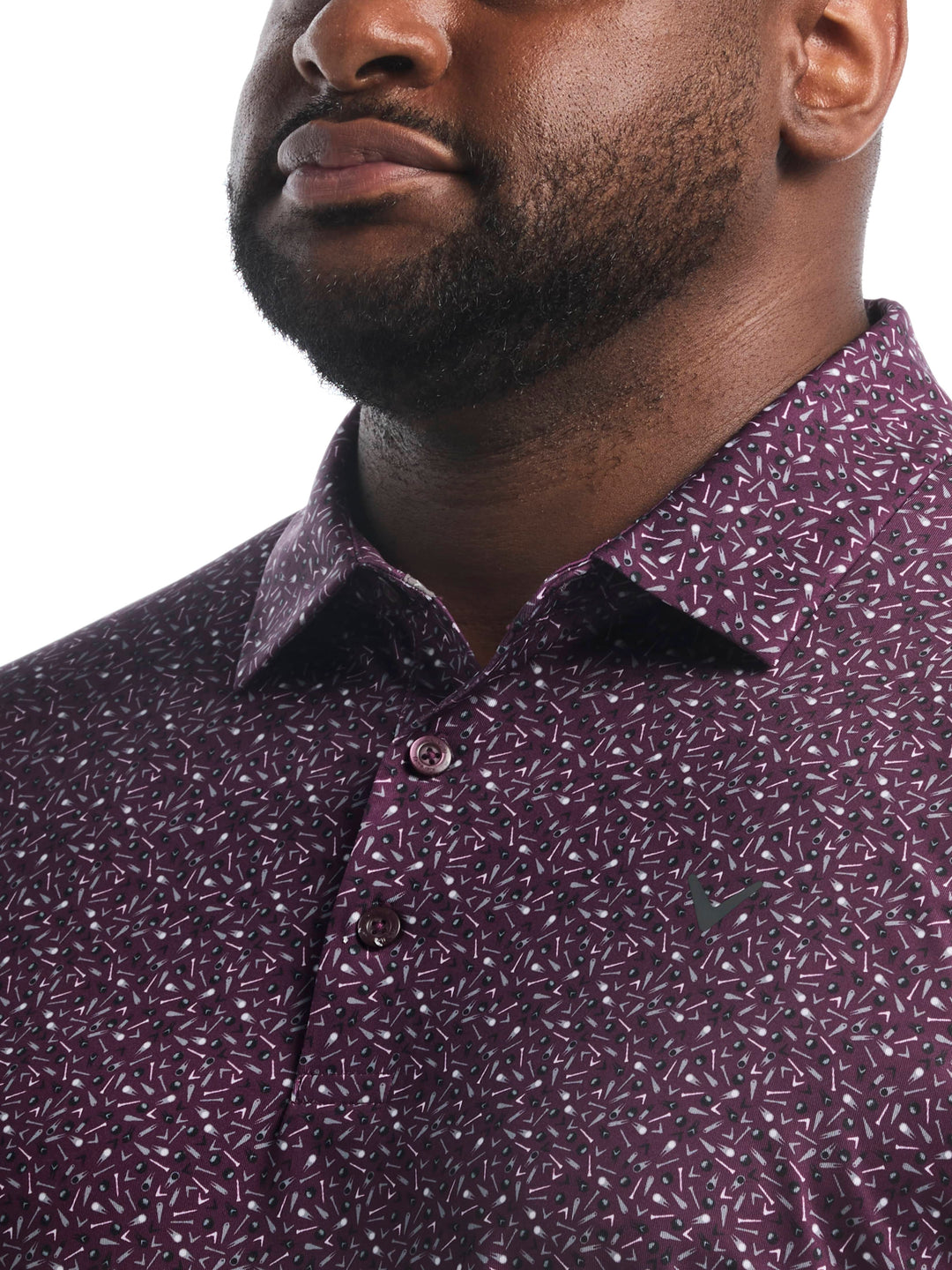Big & Tall Course Essentials Confetti Print Polo