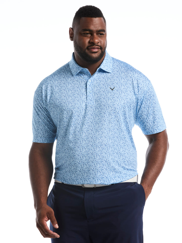 Big & Tall Course Essentials Confetti Print Polo