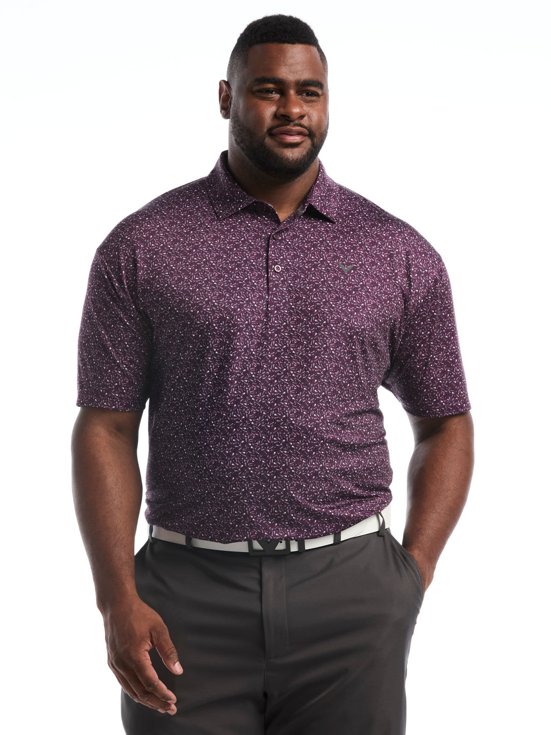 Big & Tall Course Essentials Confetti Print Polo