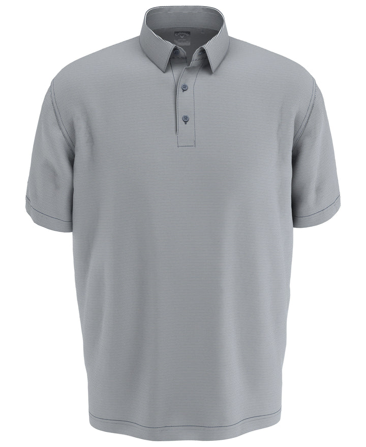 Big & Tall Fine Line Stripe Polo (Flint Stone) 