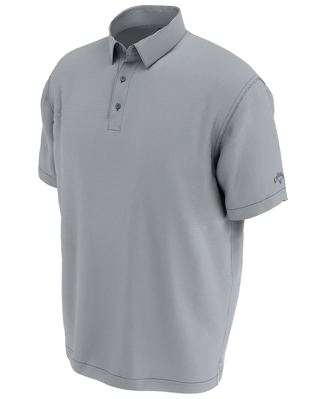 Big & Tall Fine Line Stripe Polo (Flint Stone) 