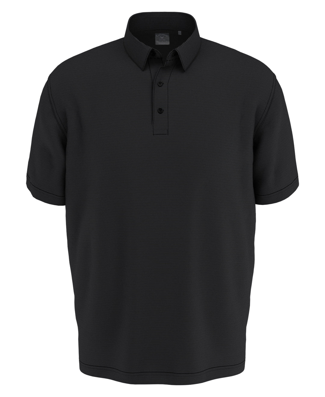 Big & Tall Fine Line Stripe Polo (Caviar) 