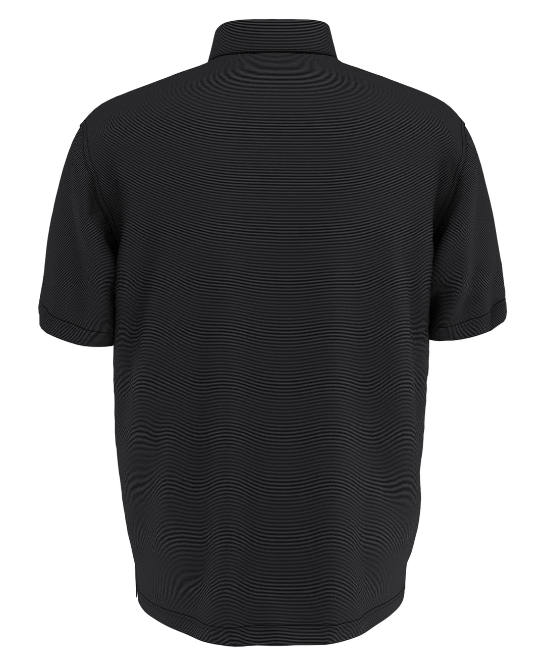 Big & Tall Fine Line Stripe Polo (Caviar) 