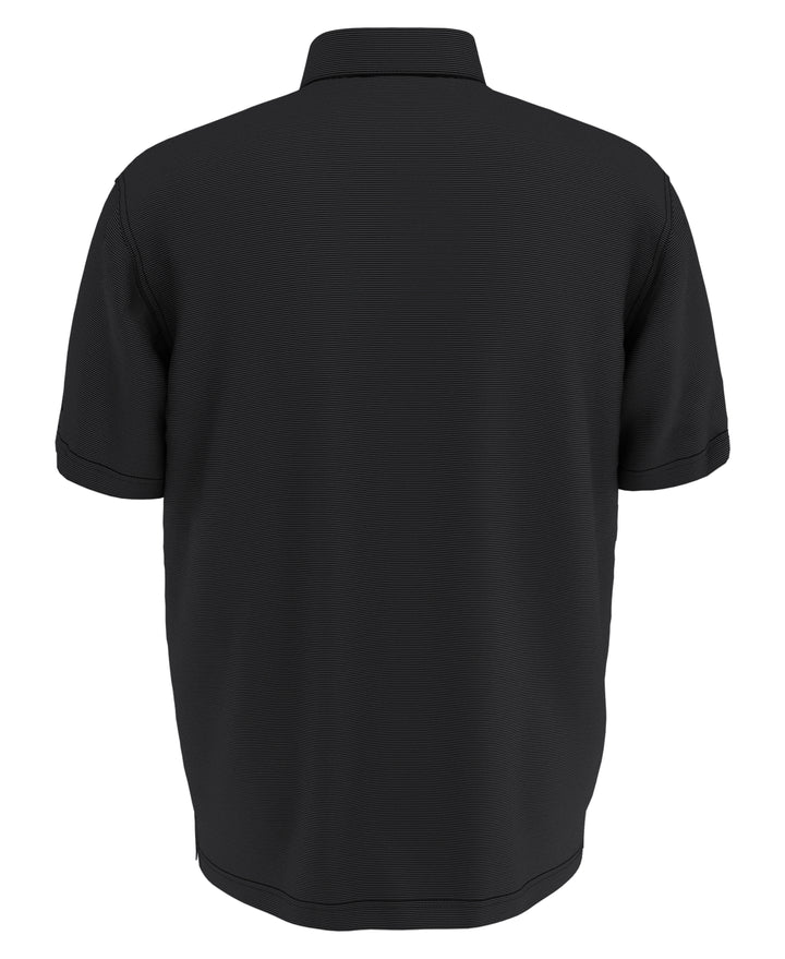 Big & Tall Fine Line Stripe Polo (Caviar) 
