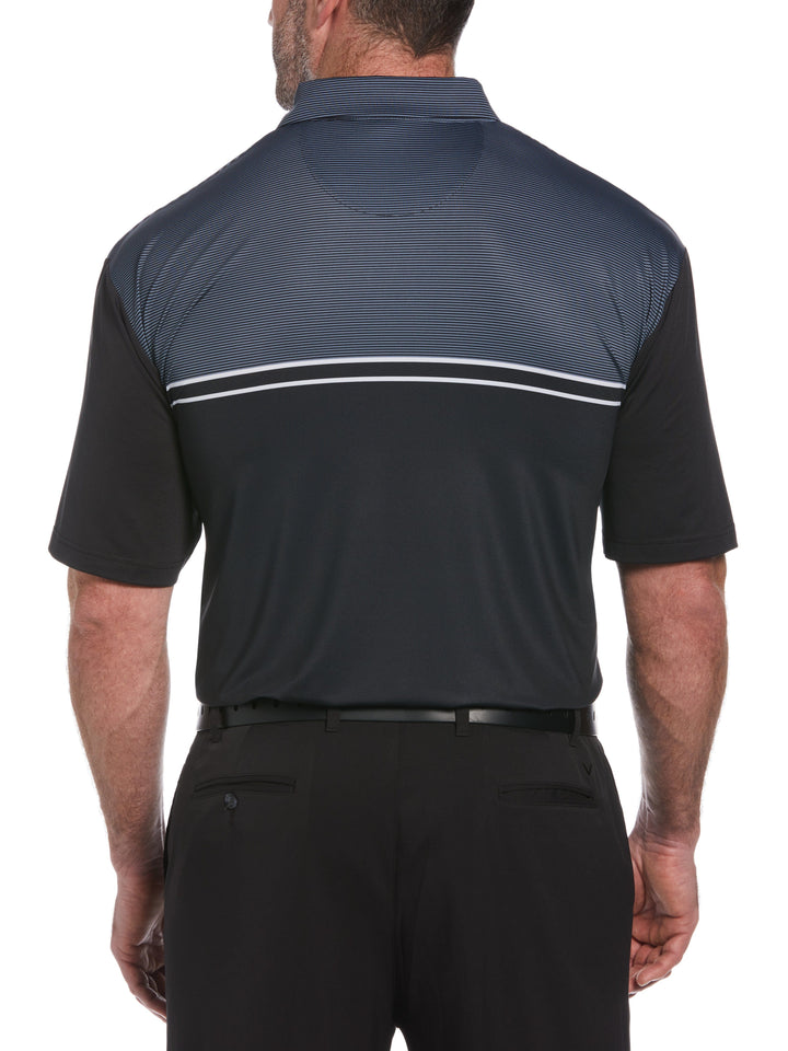 Big & Tall Finish Line Printed Polo (Caviar) 