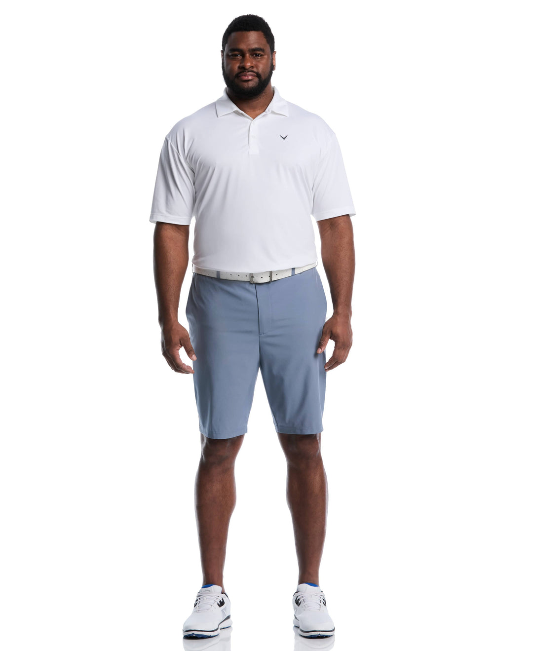 Flat Front Stretch Golf Shorts (Flint Stone) 