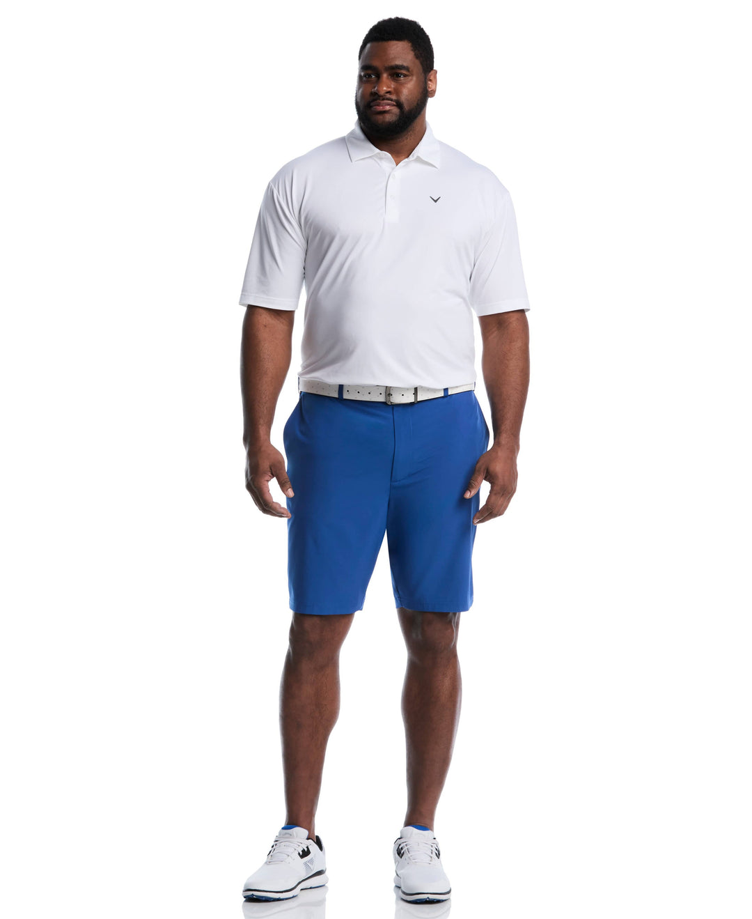 Flat Front Stretch Golf Shorts (Galaxy Blue) 