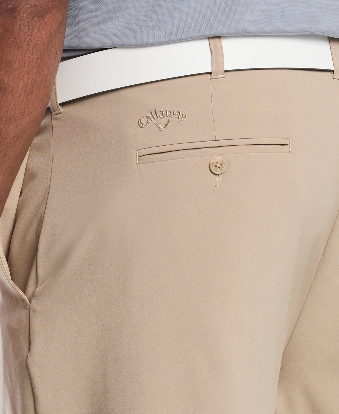 Flat Front Stretch Golf Shorts (Chinchilla) 