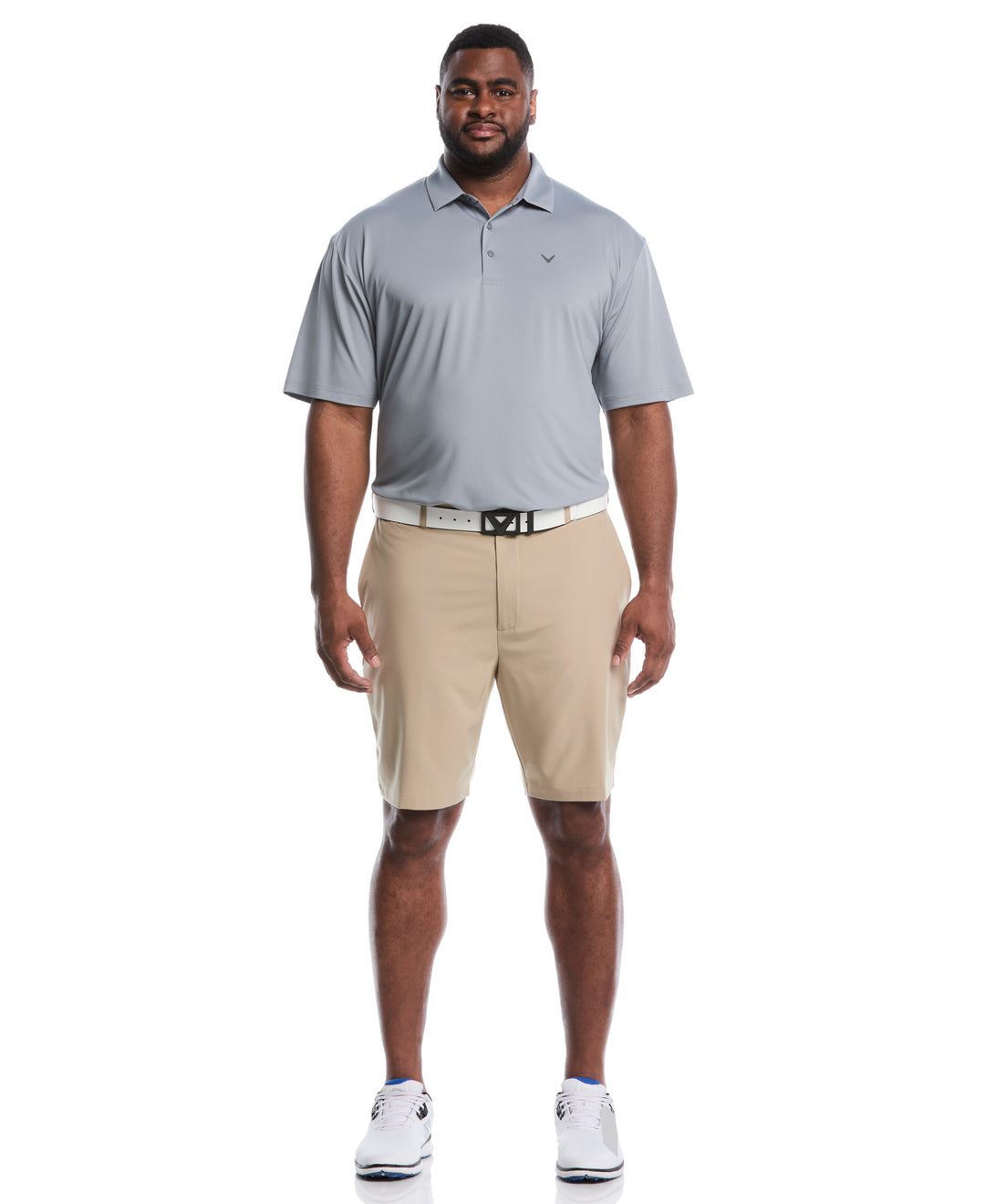 Flat Front Stretch Golf Shorts (Chinchilla) 