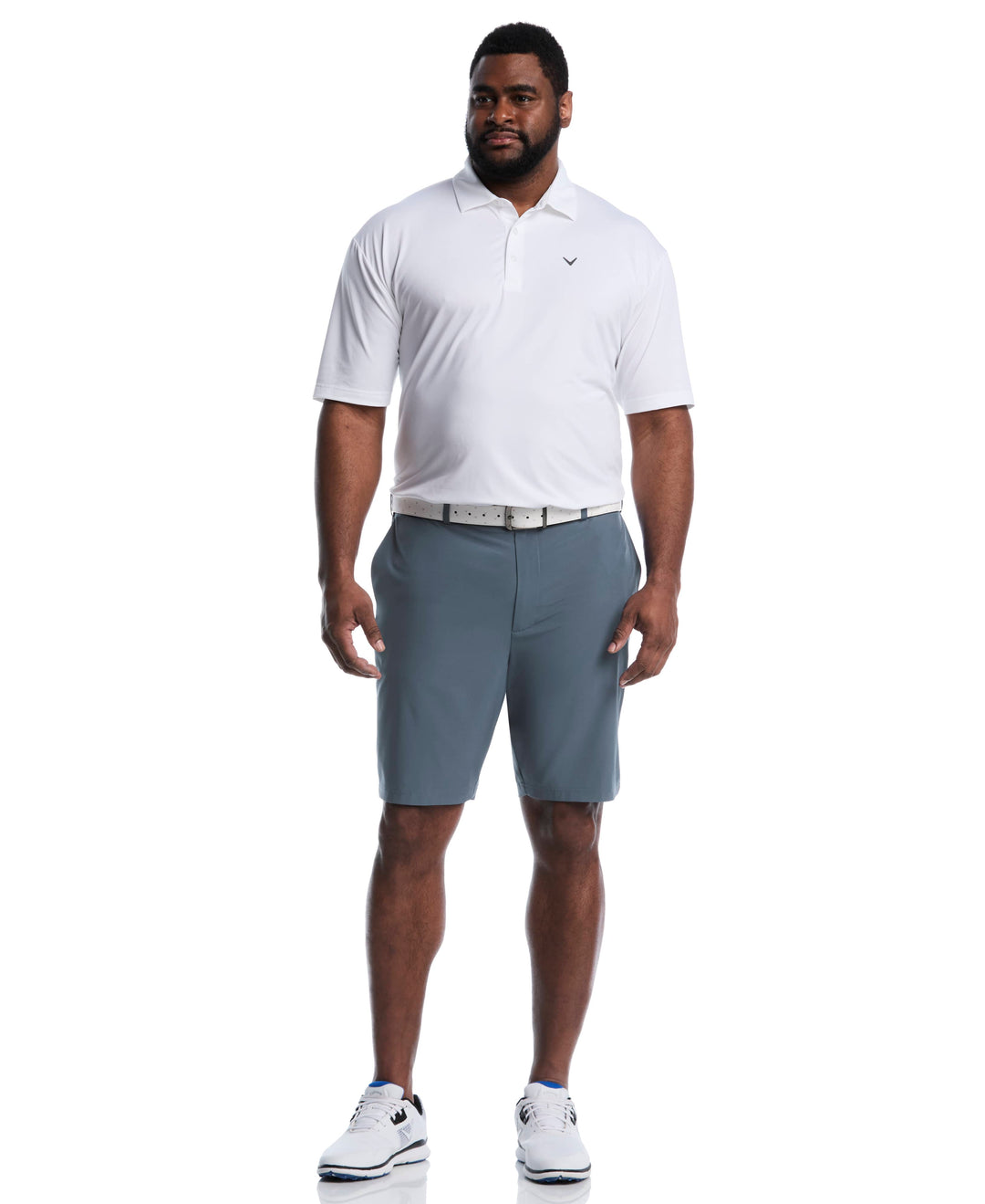 Flat Front Stretch Golf Shorts (Vintage Indigo) 