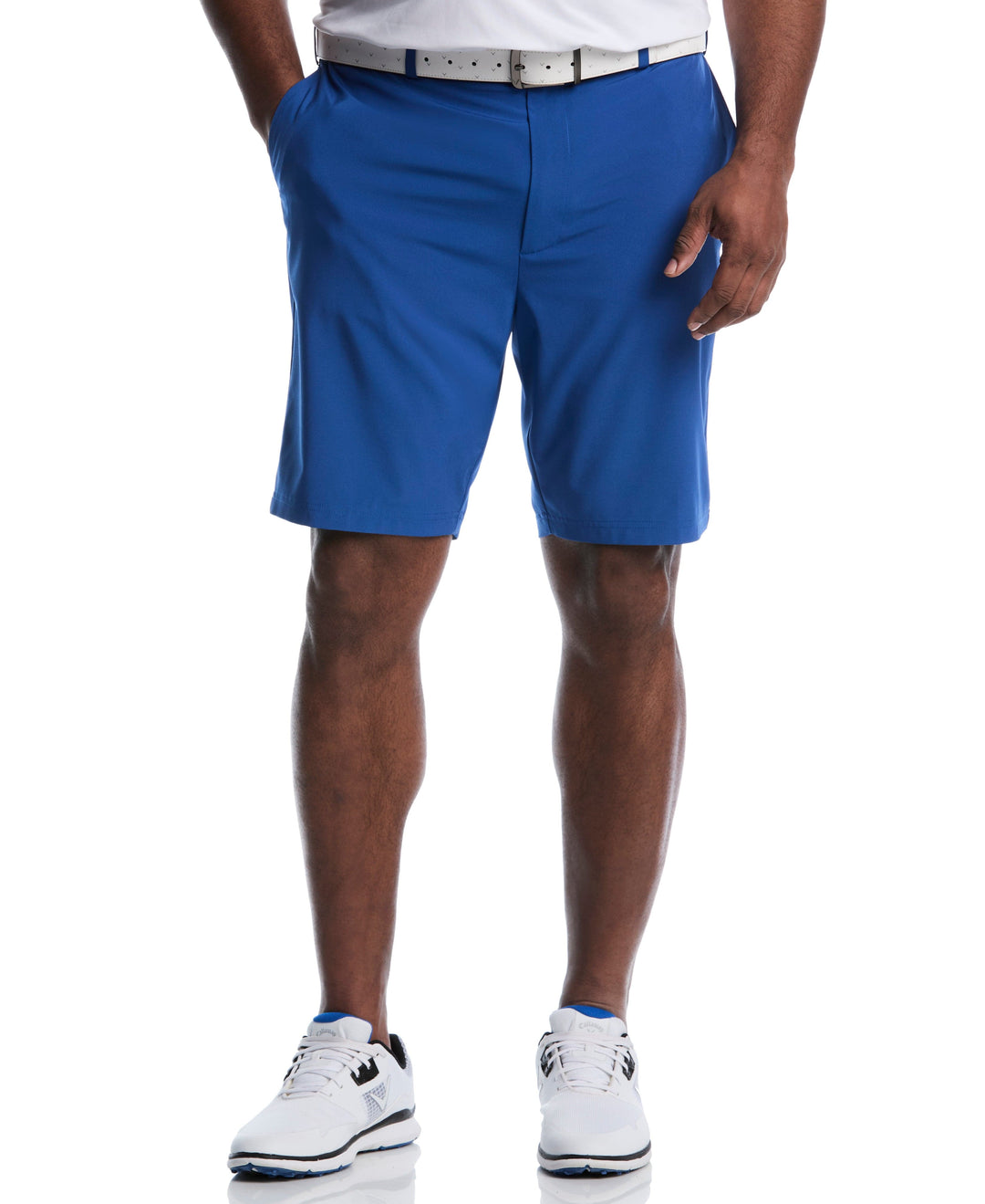 Flat Front Stretch Golf Shorts (Galaxy Blue) 