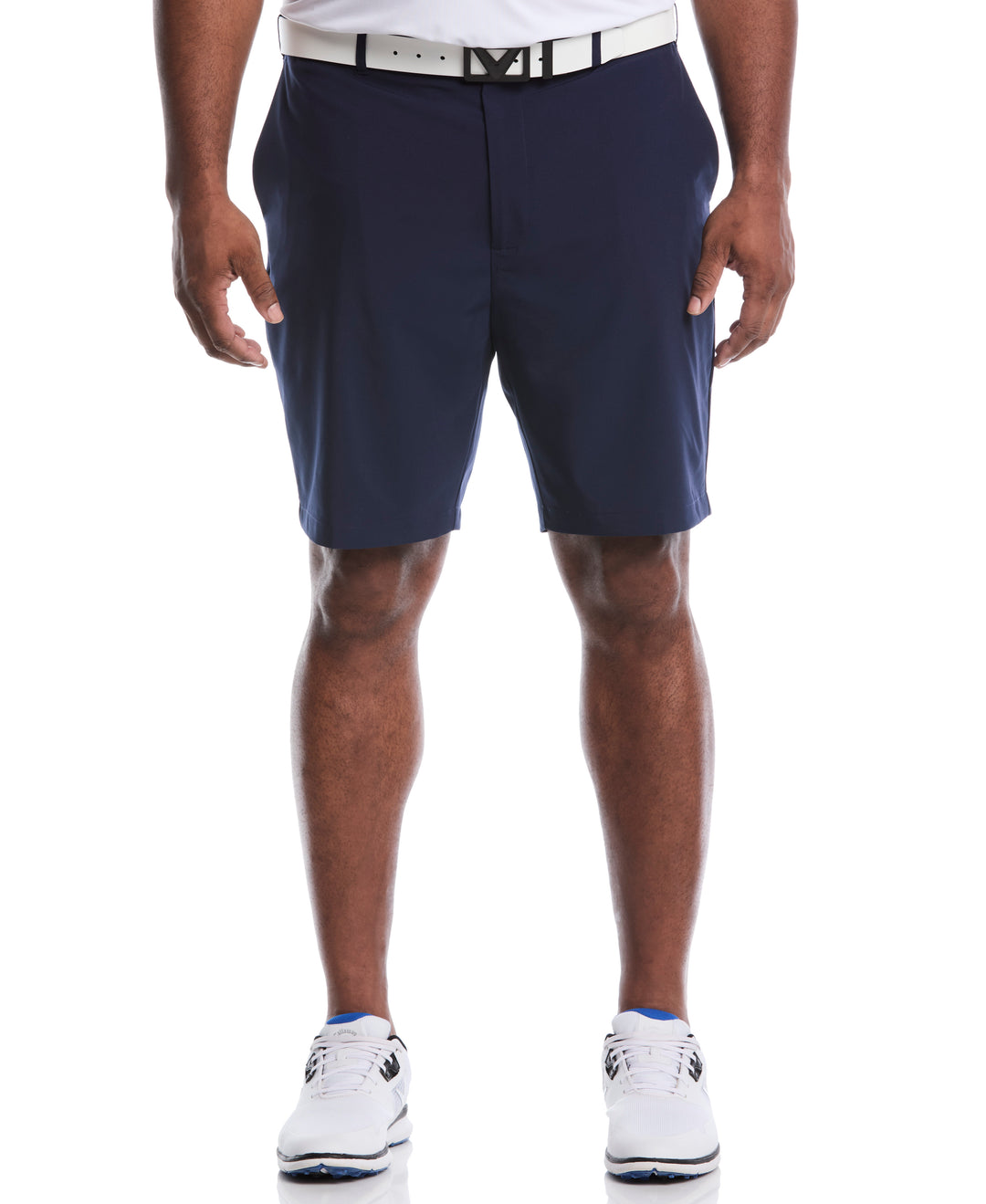 Flat Front Stretch Golf Shorts (Peacoat) 