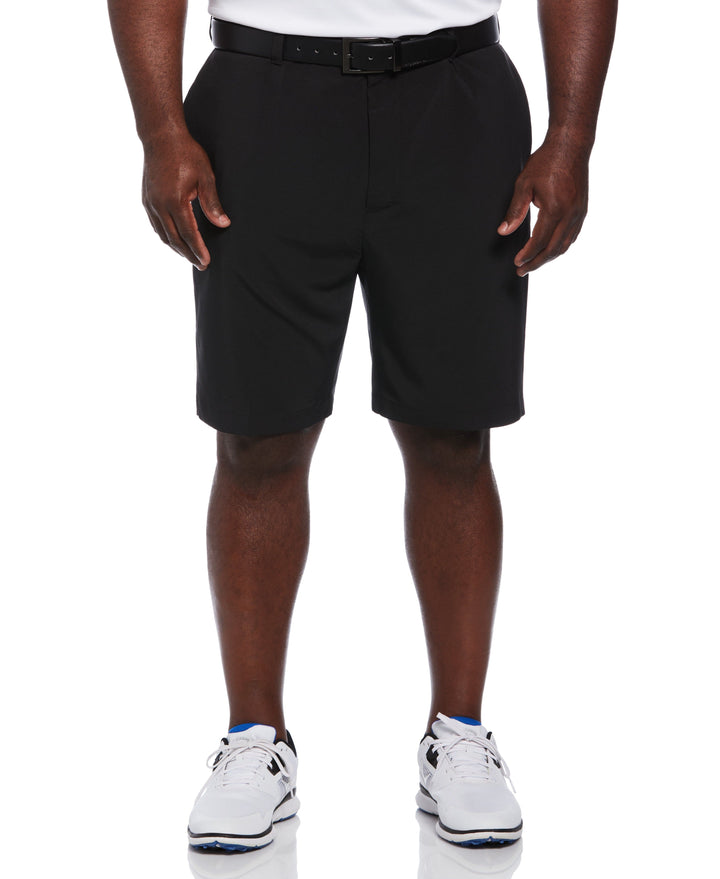 Flat Front Stretch Golf Shorts (Caviar) 
