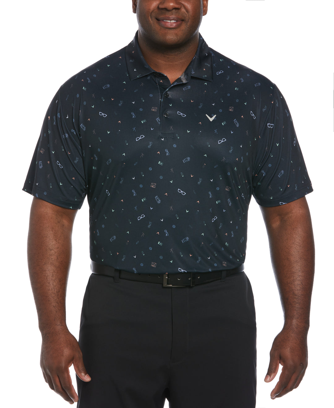 SMU SS ALL OVER GOLF BAG ESSENTIALS PRINT (Caviar) 