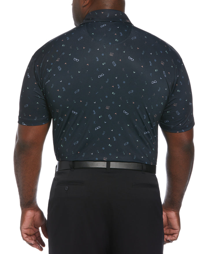 SMU SS ALL OVER GOLF BAG ESSENTIALS PRINT (Caviar) 