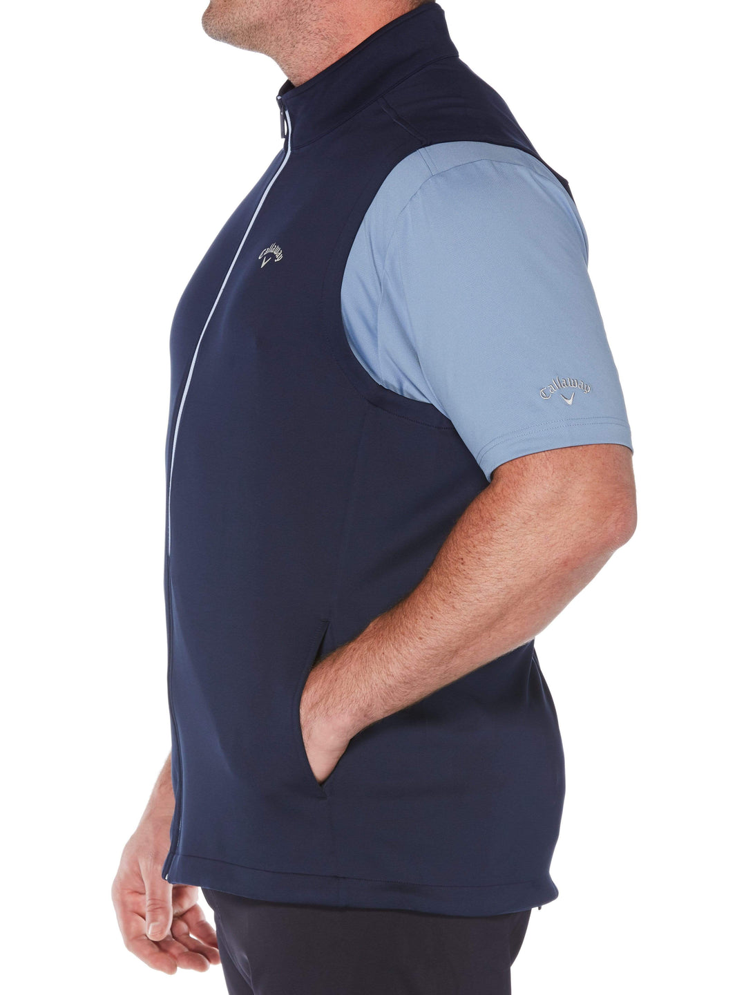 Big & Tall High Gauge Fleece Full Zip Vest