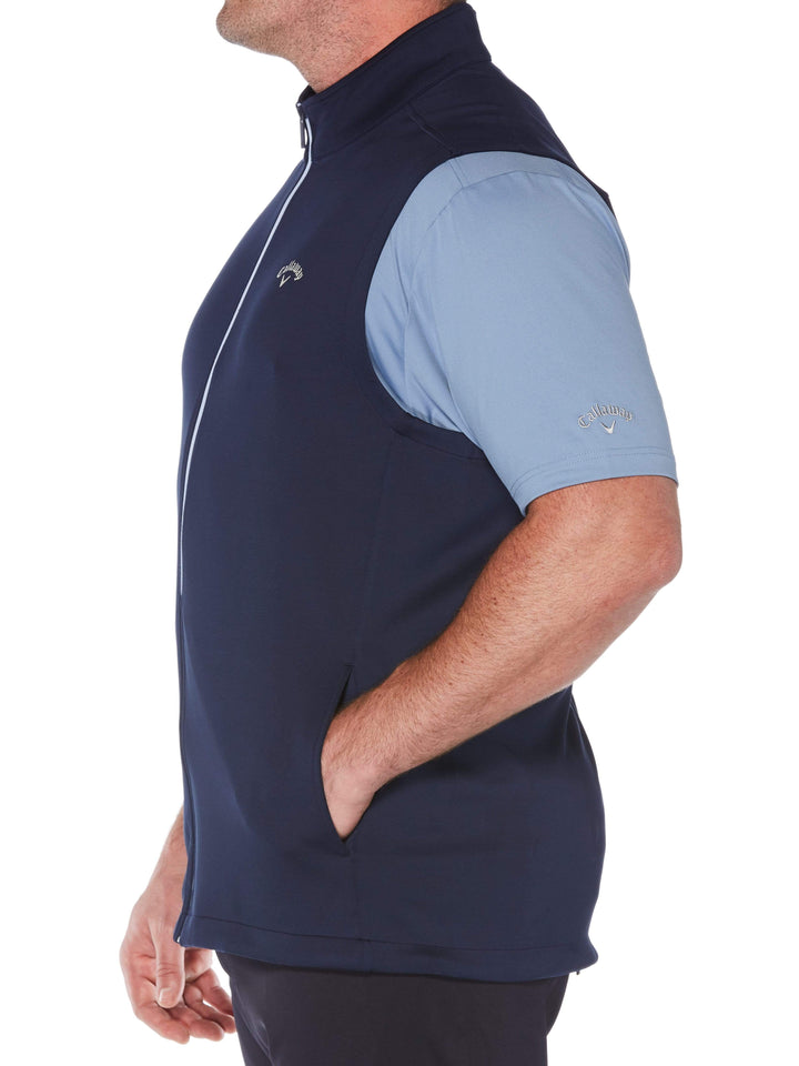 Big & Tall High Gauge Fleece Full Zip Vest