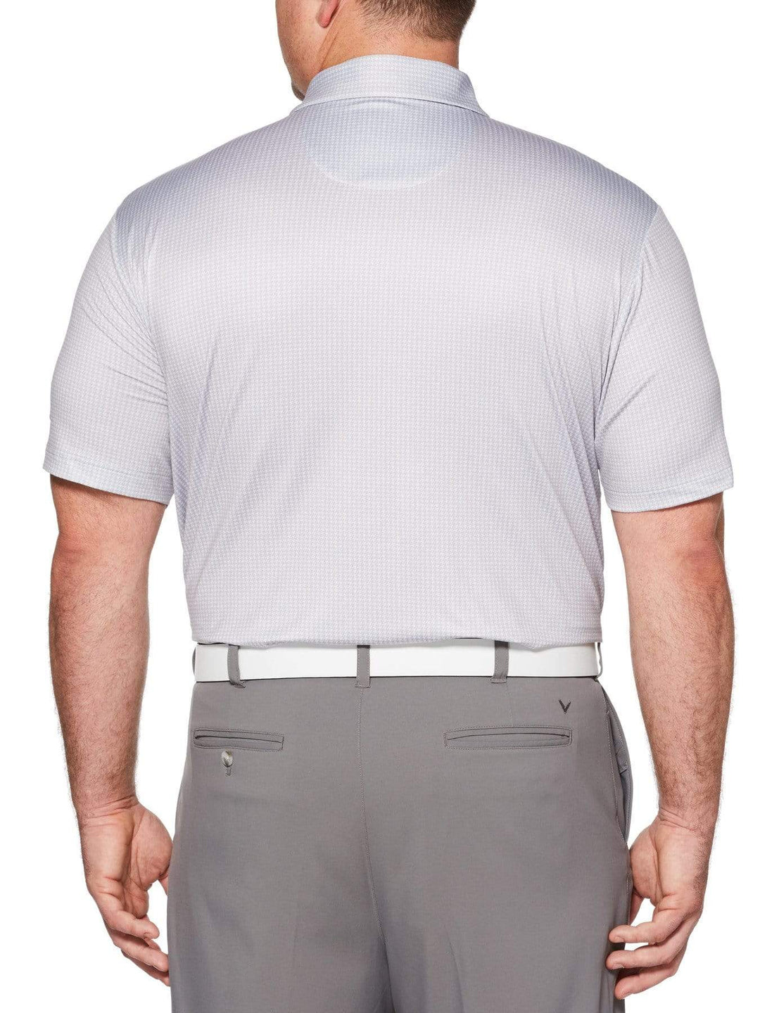 Big & Tall Houndstooth Printed Polo