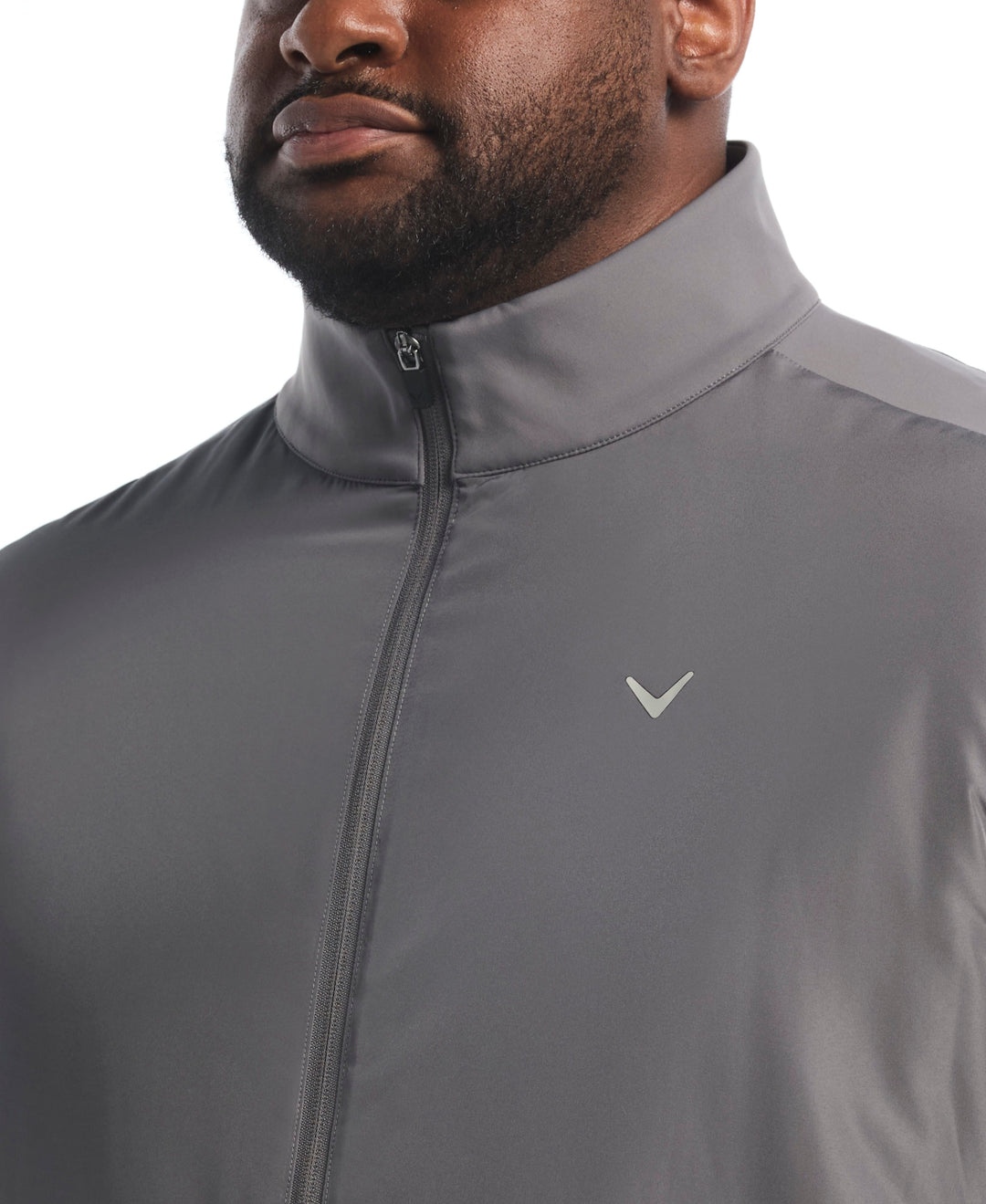 Big & Tall Insulated Mixed Media Full Zip Jacket (Quiet Shade) 