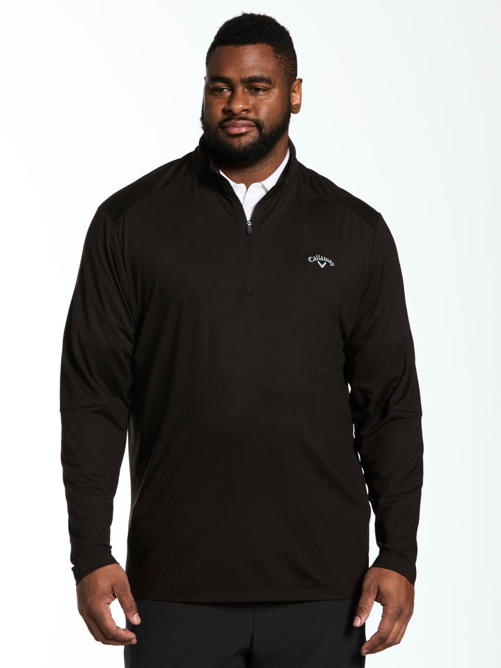 Big & Tall Lightweight Quarter Zip Pullover