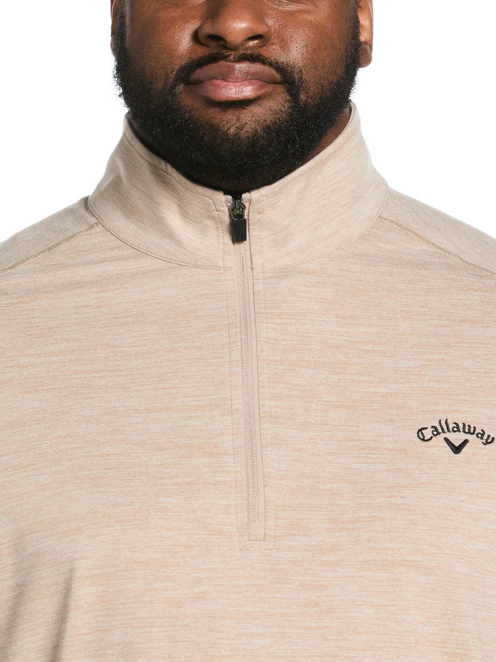 Big & Tall Lightweight Quarter Zip Pullover