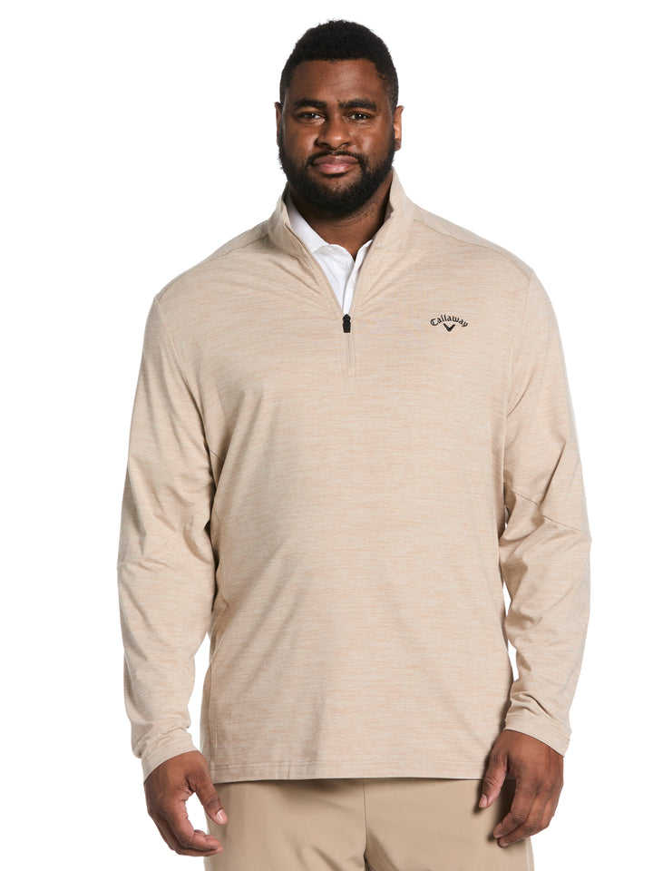 Big & Tall Lightweight Quarter Zip Pullover