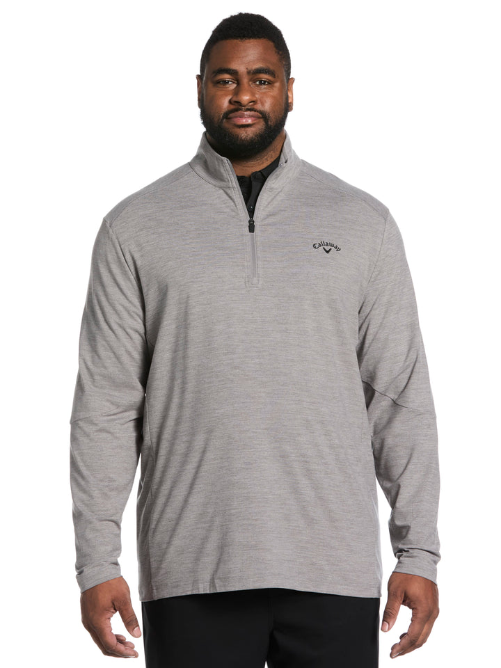 Big & Tall Lightweight Quarter Zip Pullover